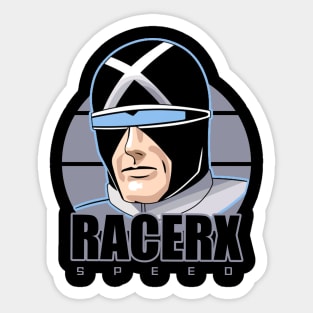 x racer retro Sticker